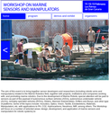 Workshop on Marine Sensors and Manipulators